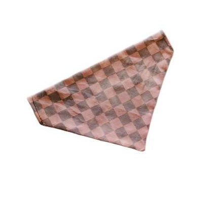 Brown Checkered Bandana